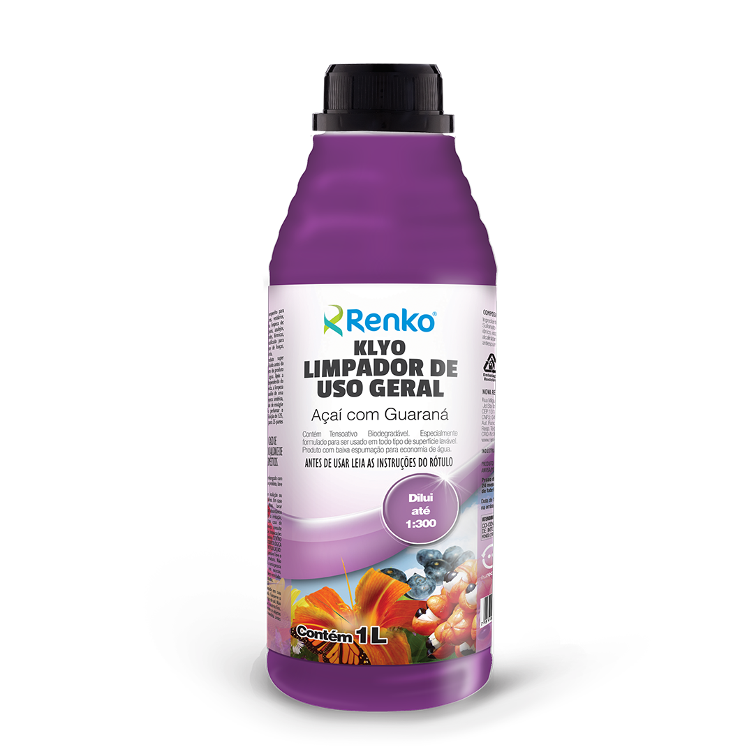 LIMPADOR CONCENTRADO 1 LITRO AÇAI COM GUARARANÁ