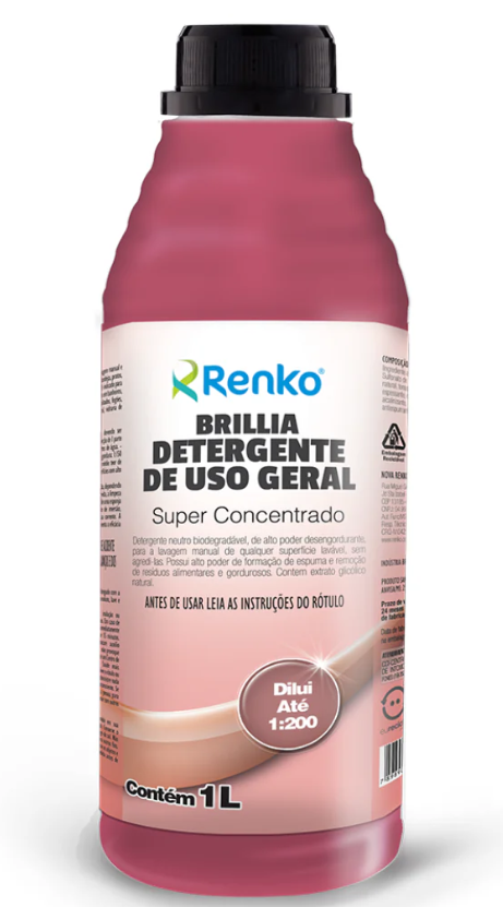 BRILLIA DETERGENTE SUPERCONCENTRADO 1 LITRO